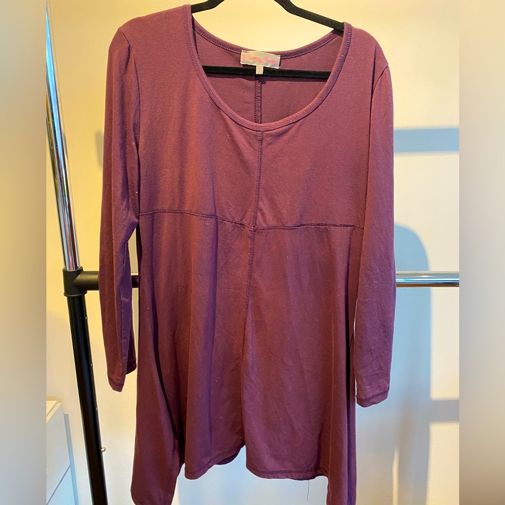 Maroon Midi Dress